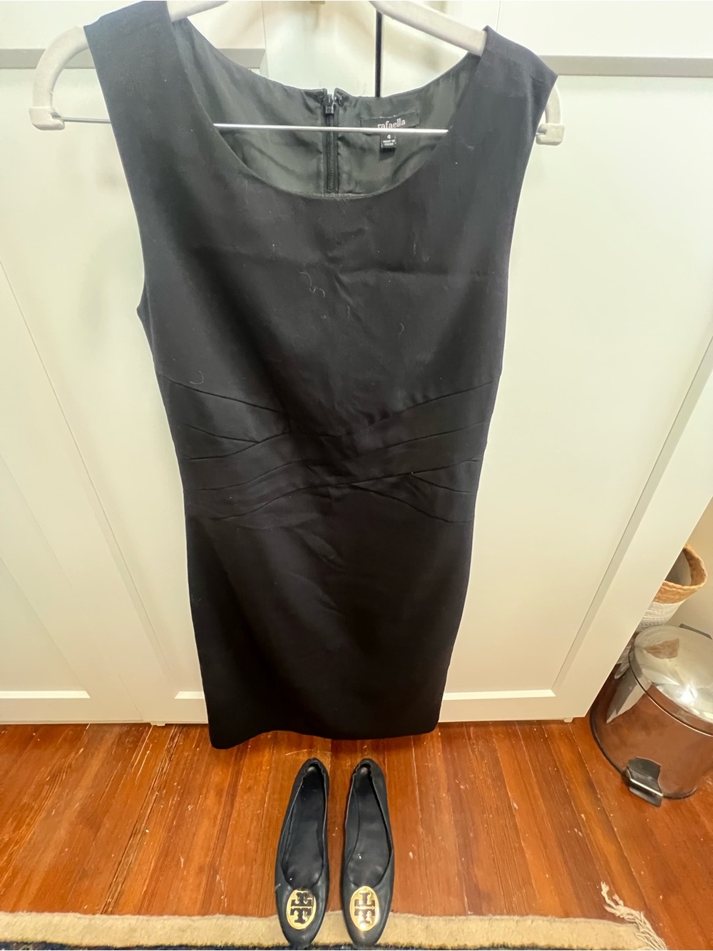 Rafaella Black Sleeveless Sheath Dress